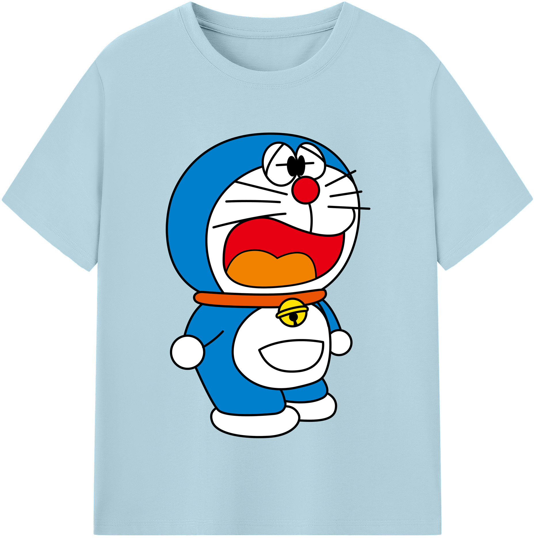 （画像用） ドラえもん Doraemon 綿100％半袖Tシャツ（フロントプリント）